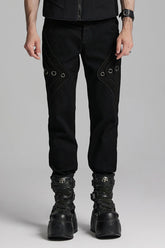 Pantalon Crâne Gothique pour Hommes Noirs